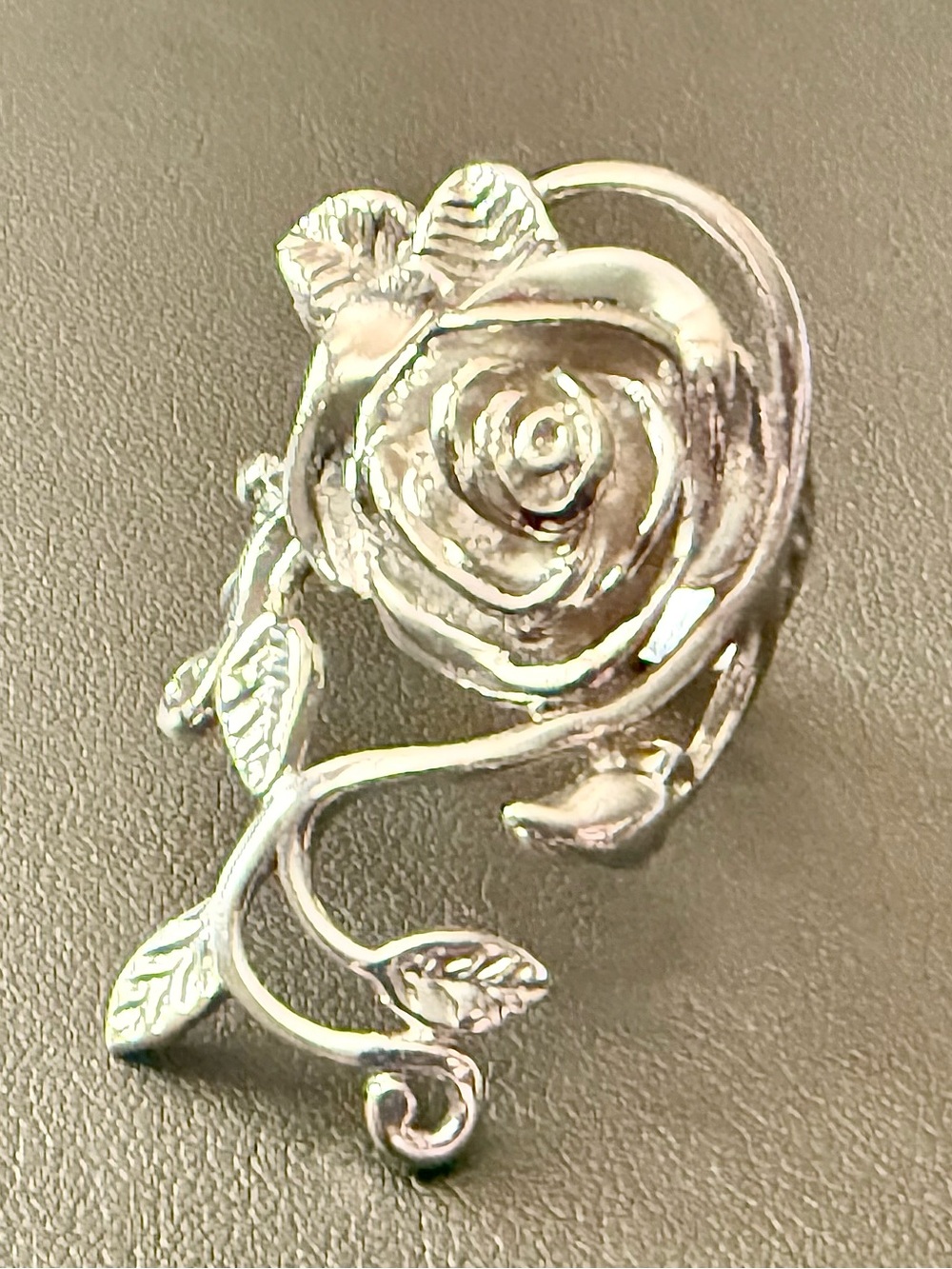 925 Rose Vine Ring